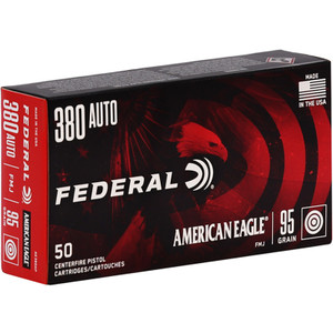 American Eagle 380 ACP 95gr FMJ Ammo - 50 Rounds