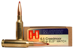 Hornady 6.5 Creedmoor 140gr ELD Match Ammo - 20 Rounds Hornady 6.5 Creedmoor 140gr ELD Match Ammo - 20 Rounds
