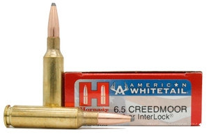 Hornady American Whitetail 6.5 Creedmoor 129gr Interlock BTSP Ammo - 20 Rounds Hornady American Whitetail 6.5 Creedmoor 129gr Interlock BTSP Ammo - 20 Rounds