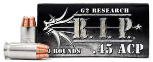 G2 Research RIP 45 ACP 162gr Copper LF HP Ammo - 20 Rounds G2 Research RIP 45 ACP 162gr Copper LF HP Ammo - 20 Rounds