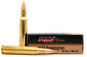 PMC Bronze 223 Rem 55gr FMJ-BT Ammo - 20 Rounds PMC Bronze 223 Rem 55gr FMJ-BT Ammo - 20 Rounds