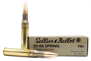 Sellier & Bellot 30-06 Springfield 150gr FMJ (M1 Garand) Ammo - 20 Rounds Sellier & Bellot 30-06 Springfield 150gr FMJ (M1 Garand) Ammo - 20 Rounds