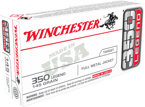 Winchester Target 350 Legend 145gr FMJ Ammo - 20 Rounds Winchester Target 350 Legend 145gr FMJ Ammo - 20 Rounds