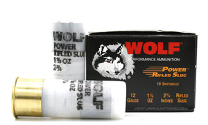 Wolf Performance 12ga 2.75" 1-1/8oz Power Rifled Slug Ammo - 10 Rounds