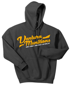 Ventura Munitions Guns, Ammo, Good Times Hoodies - Dark Heather Ventura Munitions Guns, Ammo, Good Times Hoodies - Dark Heather