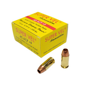Super Vel 45 ACP 160gr SCHP +P Ammo - 20 Rounds Super Vel 45 ACP 160gr SCHP +P Ammo - 20 Rounds