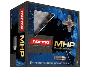 Norma USA 10mm 155gr MHP Ammo - 20 Rounds Norma USA 10mm 155gr MHP Ammo - 20 Rounds