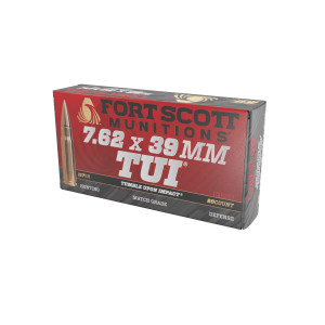 Fort Scott Munitions 7.62x39 117gr SCS TUI Ammo - 20 Rounds Fort Scott Munitions 7.62x39 117gr SCS TUI Ammo - 20 Rounds
