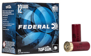 Federal Top Gun 12ga 2 3/4" 1-1/8oz #8 Ammo - 25 Rounds Federal Top Gun 12ga 2 3/4" 1-1/8oz #8 Ammo - 25 Rounds