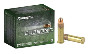 Remington .22lr Subsonic 40gr Plated HP - 225 Rounds Remington .22lr Subsonic 40gr Plated HP - 225 Rounds