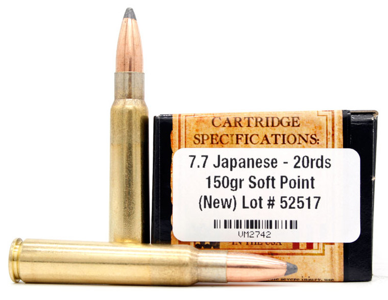 Ventura Heritage 7.7x58 Japanese 150gr SP Ammo - 20 Rounds