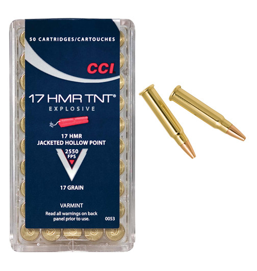 CCI 17 HMR 17gr JHP TNT Ammo - 50 Rounds