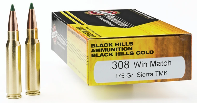 Black Hills 308 Win 175gr Tipped Matchking TMK Ammo - 20 Rounds