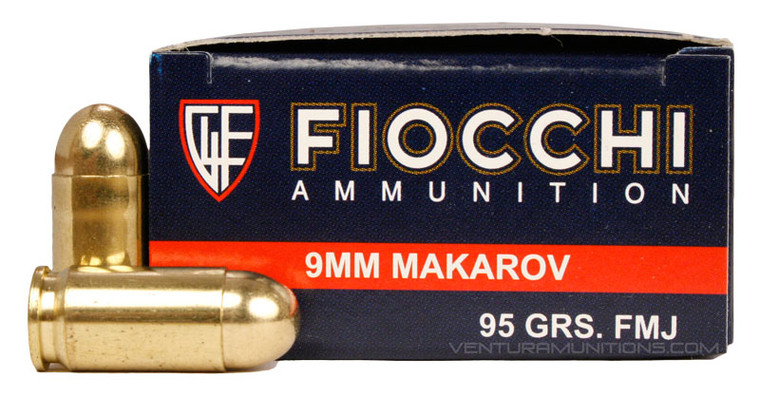 Fiocchi 9x18 Makarov 95gr FMJ - 50 Rounds
