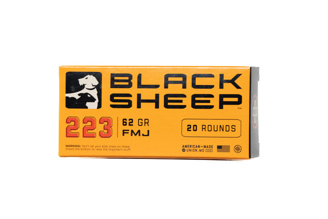 Black Sheep Ammo 223 Rem 62gr FMJ Ammo - 20 Rounds
