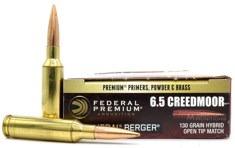 Federal Gold Medal 6.5 Creedmoor 130gr Berger OTM Ammo - 20 Rounds