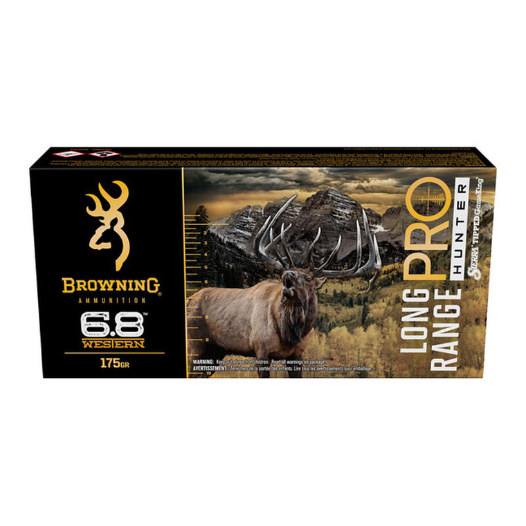 Browning Long Range Pro 6.8 Western 175gr Sierra GameKing Ammo - 20 Rounds