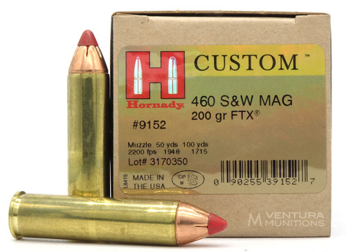 Hornady 460 S&W 200gr FTX® Ammo for Sale | Ventura Munitions