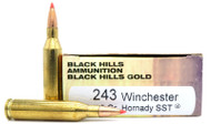 Black Hills 243 Winchester 95gr Hornady SST Ammo - 20 Rounds