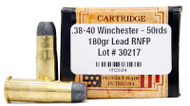 Ventura Heritage 38-40 Winchester 180gr RNFP Ammo - 50 Rounds