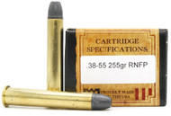 Ventura Heritage 38-55 Winchester 255gr RNFP Ammo - 20 Rounds