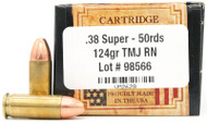 Ventura Heritage 38 Super 124gr FMJ Ammo - 50 Rounds