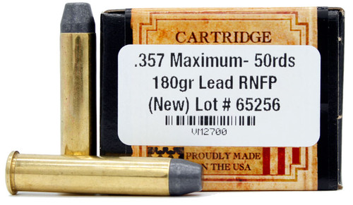 Ventura Heritage 357 Maximum 180gr FP Ammo for Sale | Ventura Munitions