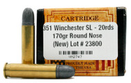 Ventura Heritage 351 Winchester SL 170gr RN Ammo - 20 Rounds