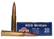 Prvi Partizan 303 British 174gr FMJ-BT Ammo- 20 Rounds