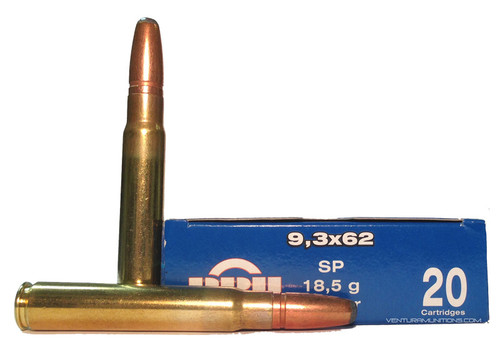 Prvi Partizan 9.3x62 Mauser 285gr SP Ammo - 20 Rounds - Ventura