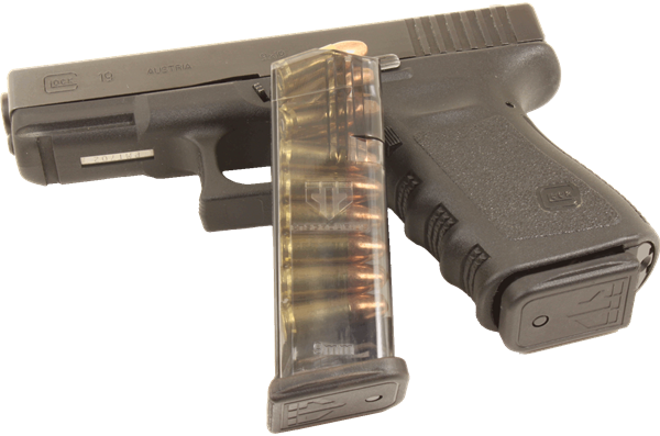Elite Tactical Systems Fits Glock 9mm Magazine Smoke  15 Round