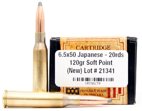 Ventura Heritage 6.5x50 Japanese 120gr SP Ammo for Sale | Ventura