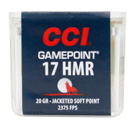 CCI Gamepoint 17HMR 20gr JSP HP Ammo - 50 Rounds 