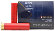 Fiocchi 28ga 2.75" 3/4oz #9 Shot Lead Ammo - 25 Rounds