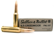 Sellier & Bellot 6.5 Creedmoor 140gr FMJ Ammo - 20 Rounds