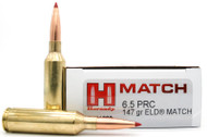 Hornady 6.5 PRC 147gr ELD Match Ammo - 20 Rounds