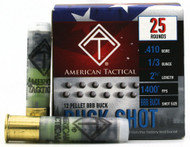 American Tactical 410ga 2.5" 1/3oz 12 Pellet BBB Buck Ammo - 25 Rounds