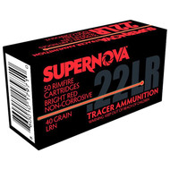 Supernova Ammo 22LR 40gr Red Tracer LRN Ammo - 50 Rounds