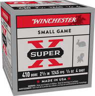 Winchester Super-X HS 410ga 2.5" 1/2oz #4 Shot Ammo - 25 Rounds