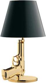 Gold Plated Handgun Lamp