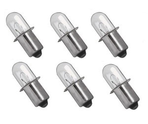 Xenon Flashlight Bulb (6 pack) for Hitachi Rigid Makita