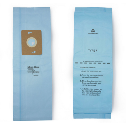 DVC Micro-Lined Paper Replacement Bags Style F Fit Riccar Simplicity, Supralite, Freedom Models, 12 Bags