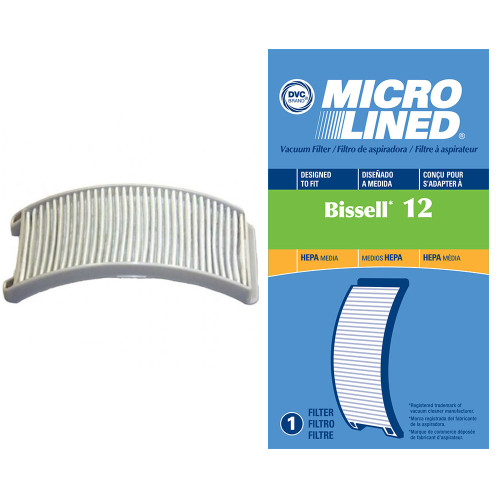 DVC Micro-Lined Replacement Post-Motor Exhaust Filter 203-1402 Fits Bissell Style 12 Powerforce Vac HEPA  - 1 Filter