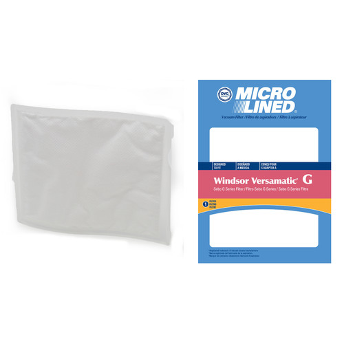 DVC Micro-Lined Replacement Exhaust Filter 2846 Windsor Versamatic Sebo G Vacuum  - 1 Filters