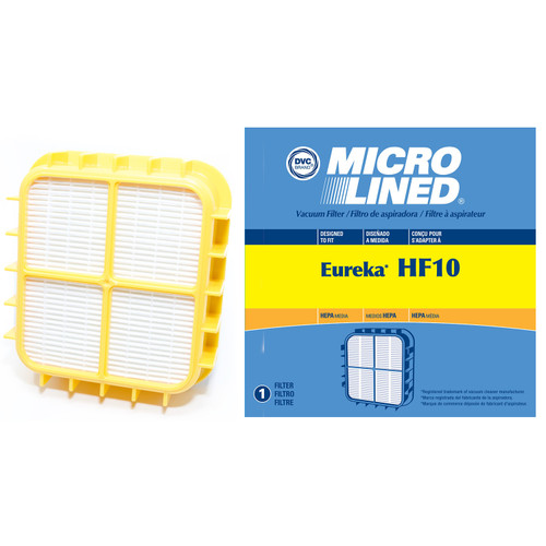 DVC Micro-Lined Replacement Filter HF10 Fits Eureka 8800, 8810, 8850, 8860, 8870 Series Uprights Vac - 1 Filter