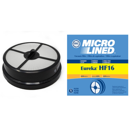 DVC Micro-Lined Replacement Filter HF16 Fits Eureka 5400, AS5200, AS5210 Series Upright Vac - 1 Filter