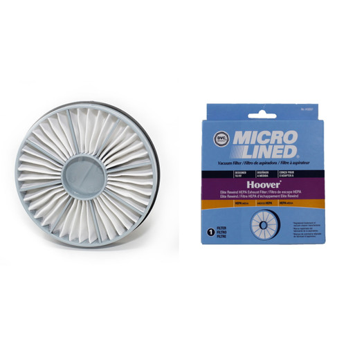 DVC Micro-Lined Replacement Pleated Exhaust Filter 59157014 Hoover Elite Rewind Vacuum HEPA - 1 Filter