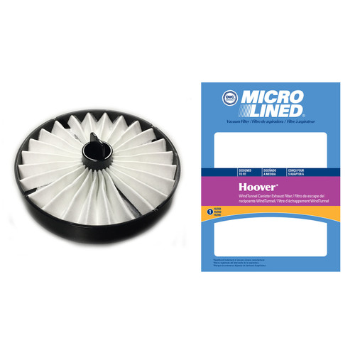 DVC Micro-Lined Replacement Exhaust Filter 59134050 Hoover WindTunnel Canister Bagless Vacuum - 1 Filter