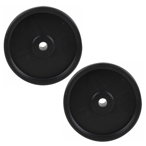 2 OEM Deck Wheels for Cub Cadet MTD White Outdoor Craftsman Troy-Bilt and Columbia Mowers 734-0973