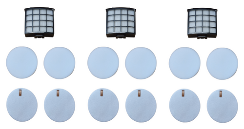3 EFP HEPA, Foam & Felt Filter Kits for Shark XFFKAZ2000, XHFAZ2000